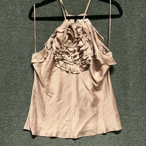 Blush pink satin top